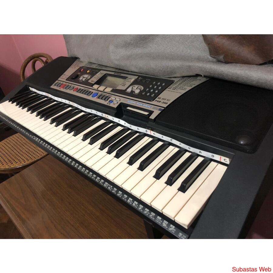 Teclado Yamaha Psr350+banco Color Roble+pie Oferta Opilarsur