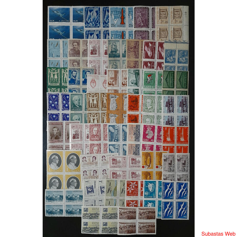 ARGENTINA. HERMOSO CONJUNTO DE 47 CUADRITOS NUEVOS. VER!!!