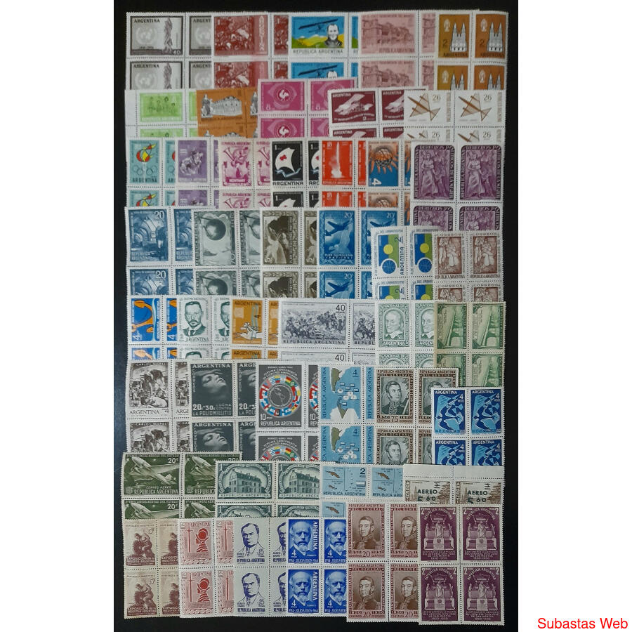 ARGENTINA. ESPLENDIDO CONJUNTO DE 45 CUADRITOS NUEVOS. VER!!