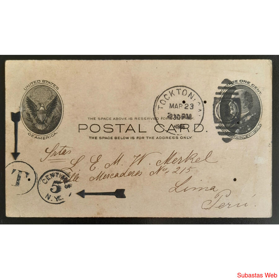 USA. LOTE DE 5 ANTIQUÍSIMAS TARJETAS CIRCULADAS. MIRAR!!