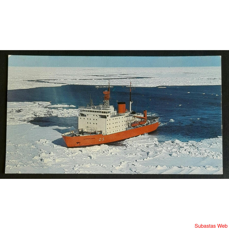 ARGENTINA TARJETA POSTAL DEL *ROMPEHIELOS ALMIRANTE IRIZAR*