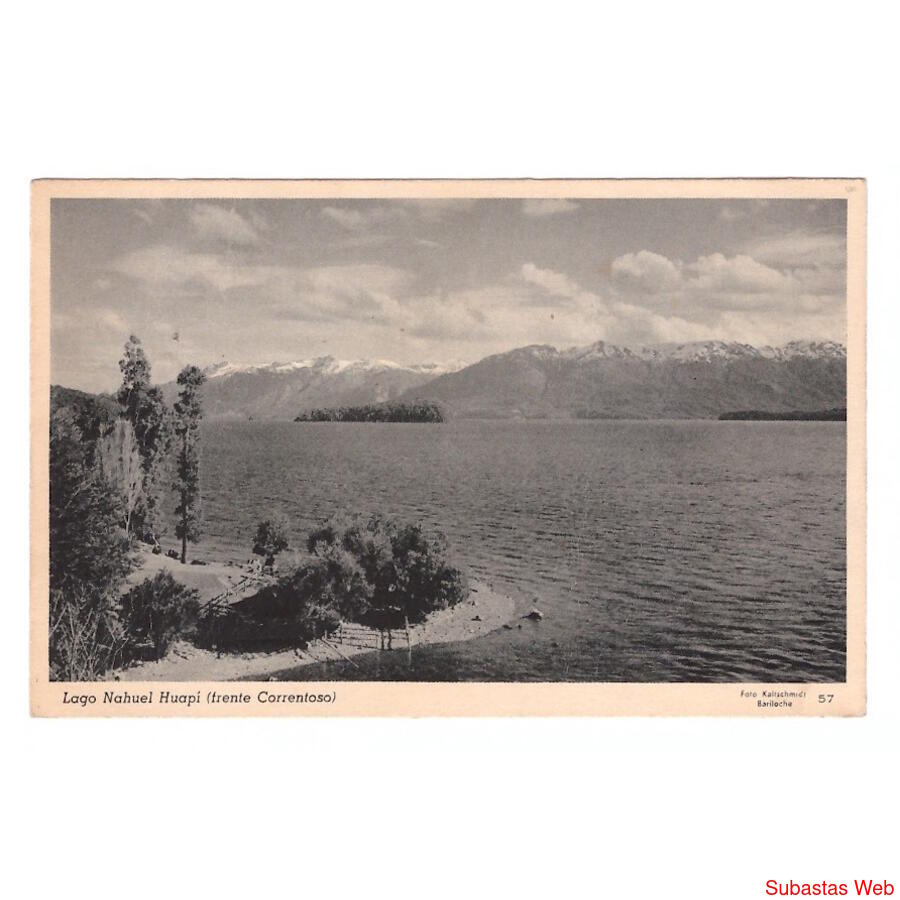 ARGENTINA. Lago Nahuel Huapi (frente Correntoso). 1950.