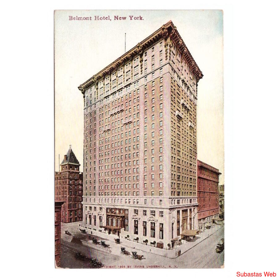 USA. New York. Belmont Hotel. 1906.