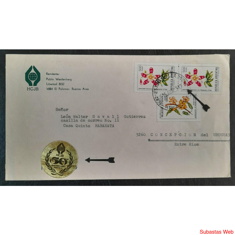 1933. VIEJO SOBRE DE CON MATASELLO ESTAFETA **LILIA BOSCH**