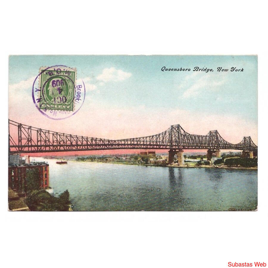 USA. New York. Queensboro Bridge. 1909.