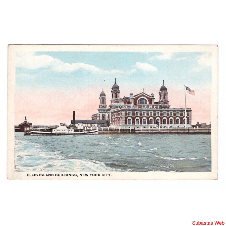 USA. New York City. Ellis Island Buildings.