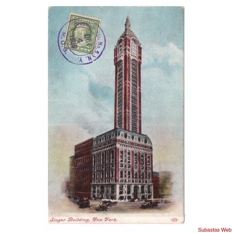 USA. New York. Singer Building. 1909.