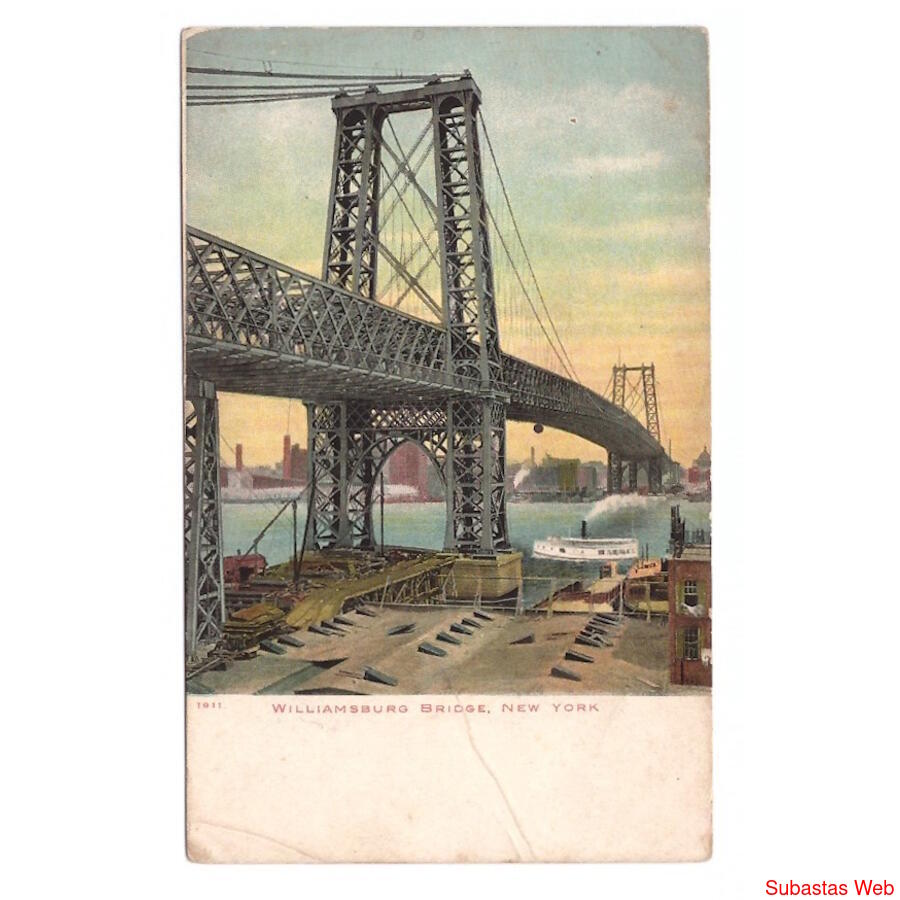 USA. New York. Williamsburg Bridge. 1911.