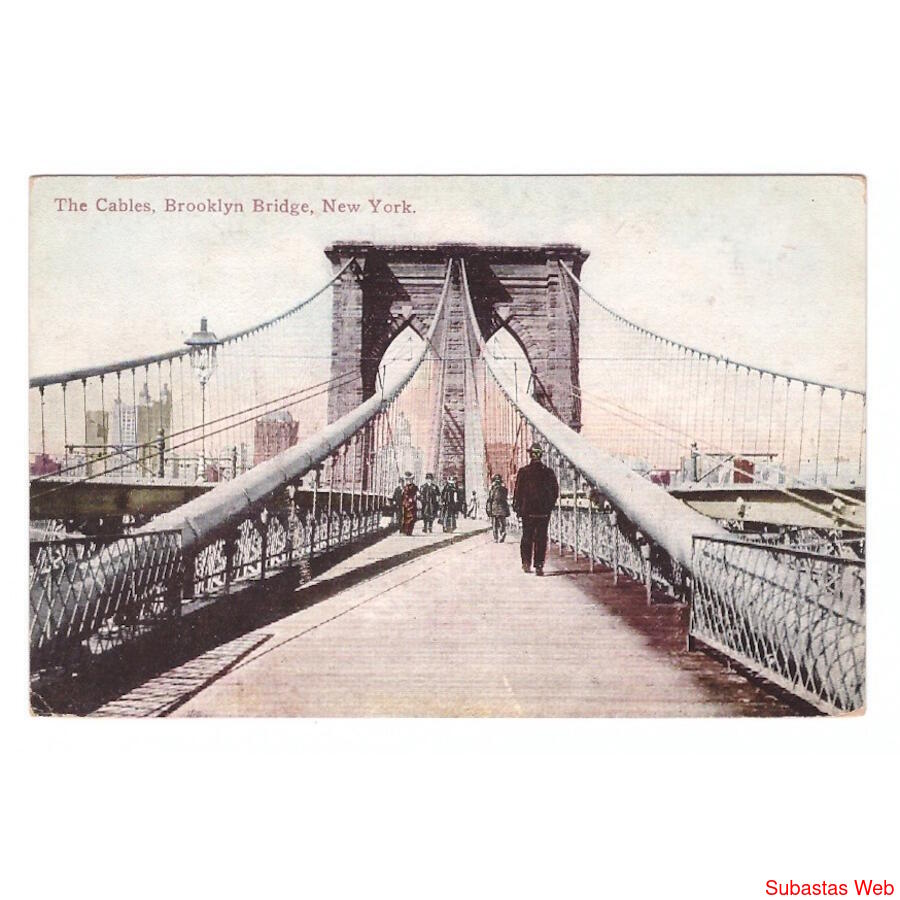 USA. New York. Brooklyn Bridge. The Cables.