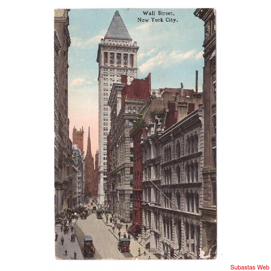 USA. New York City. Wall Street. 1912.