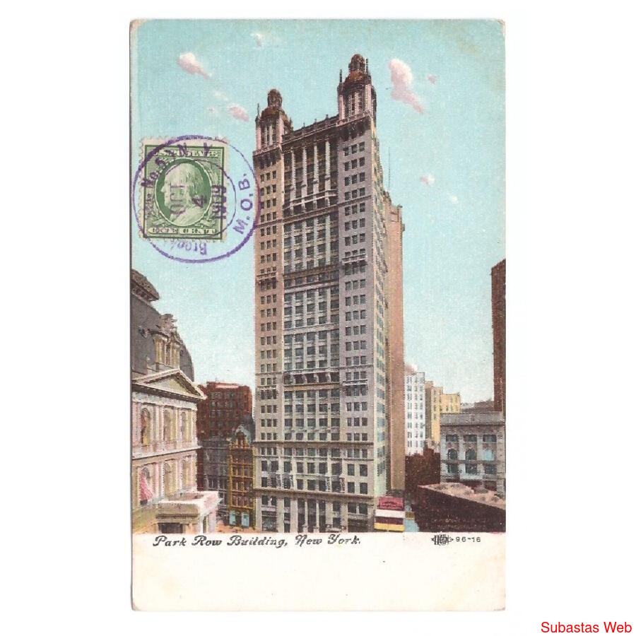 USA. New York. Park Row Building. 1909.