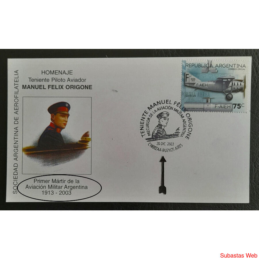 Tte. MANUEL FÉLIX ORIGONE 1er MÁRTIR DE LA AVIACIÓN MILITAR!
