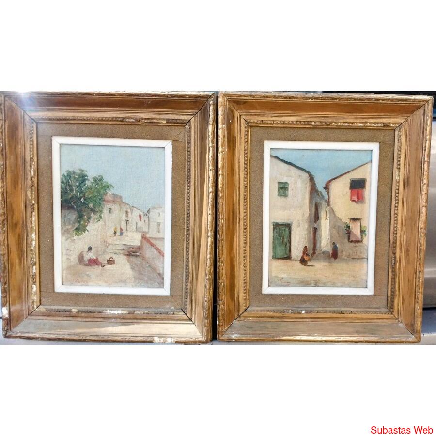 Jose Tormo.  Par de óleos.  Originales.