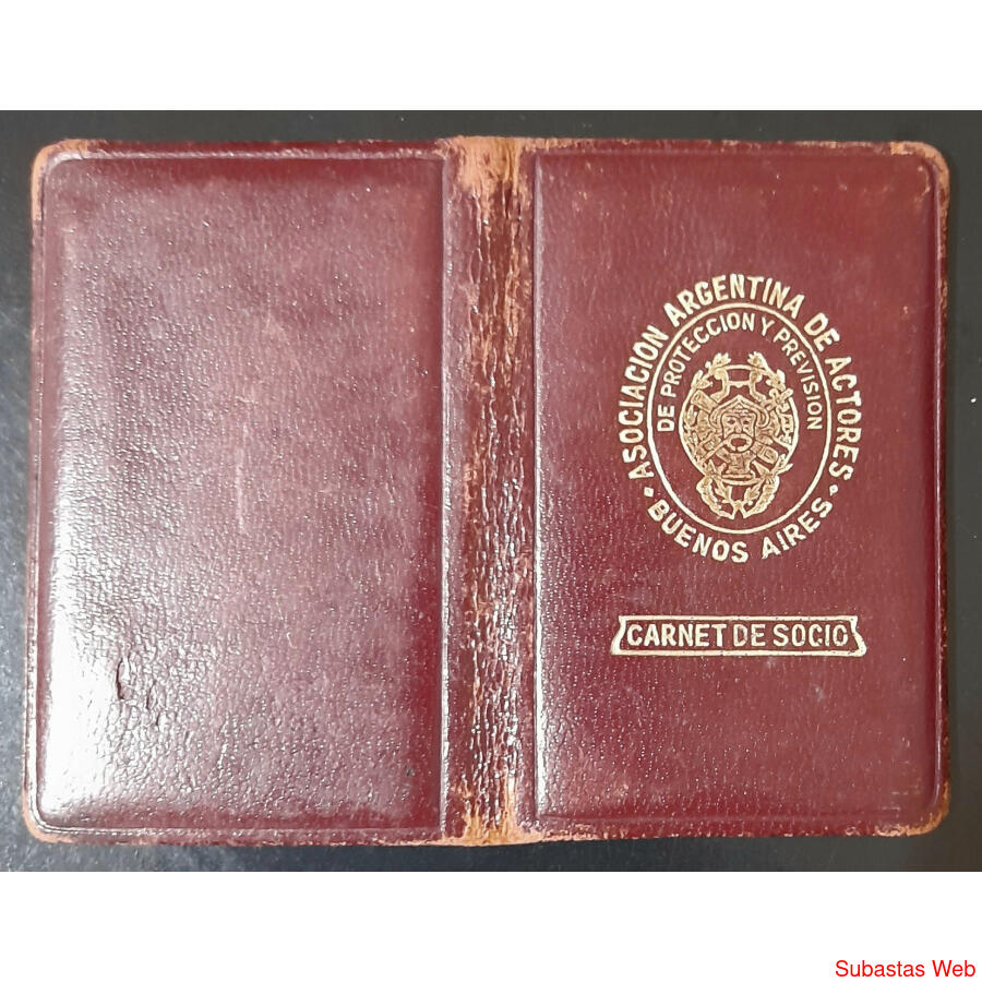 ARGENTINA ANTIGUO CARNET DE LA ACTRIZ **OLGA ENHART**