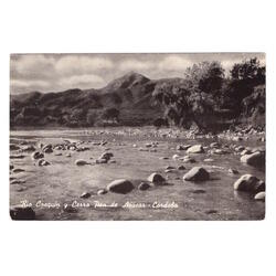 ARGENTINA. Río Cosquín y Cerro Pan de Azúcar. 1951.