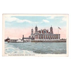 USA. New York City. Ellis Island Buildings.
