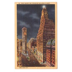 USA. New York City. Times Square and Paramount Building at n