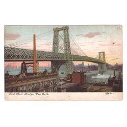 USA. New York. East River Bridge.