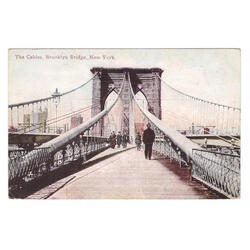 USA. New York. Brooklyn Bridge. The Cables.
