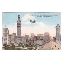 USA. New York City. Madison Square, Metropolitan Life and Fl