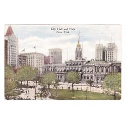 USA. New York. City Hall and Park.