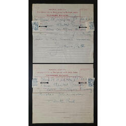 1948. 2 ANTIGUOS TELEGRAMAS COMUNES DE Pcia de BUENOS AIRES!