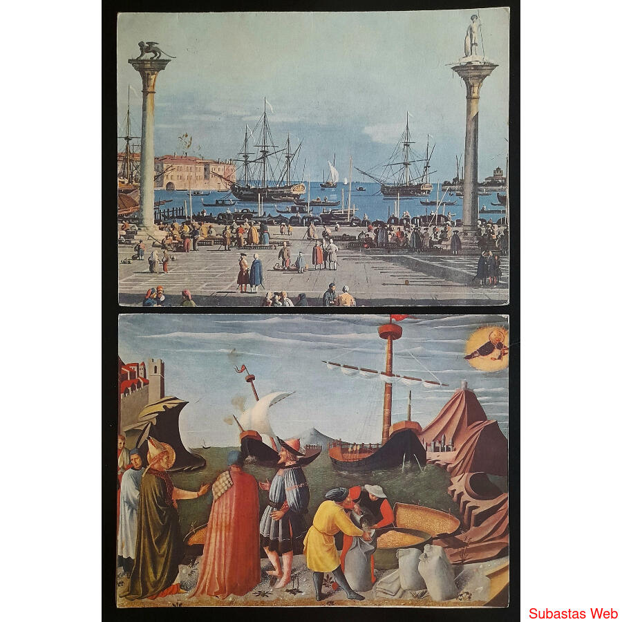 2 ANTIGUOS MENUES DEL TRANSATLÁNTICO *FEDERICO "C"*