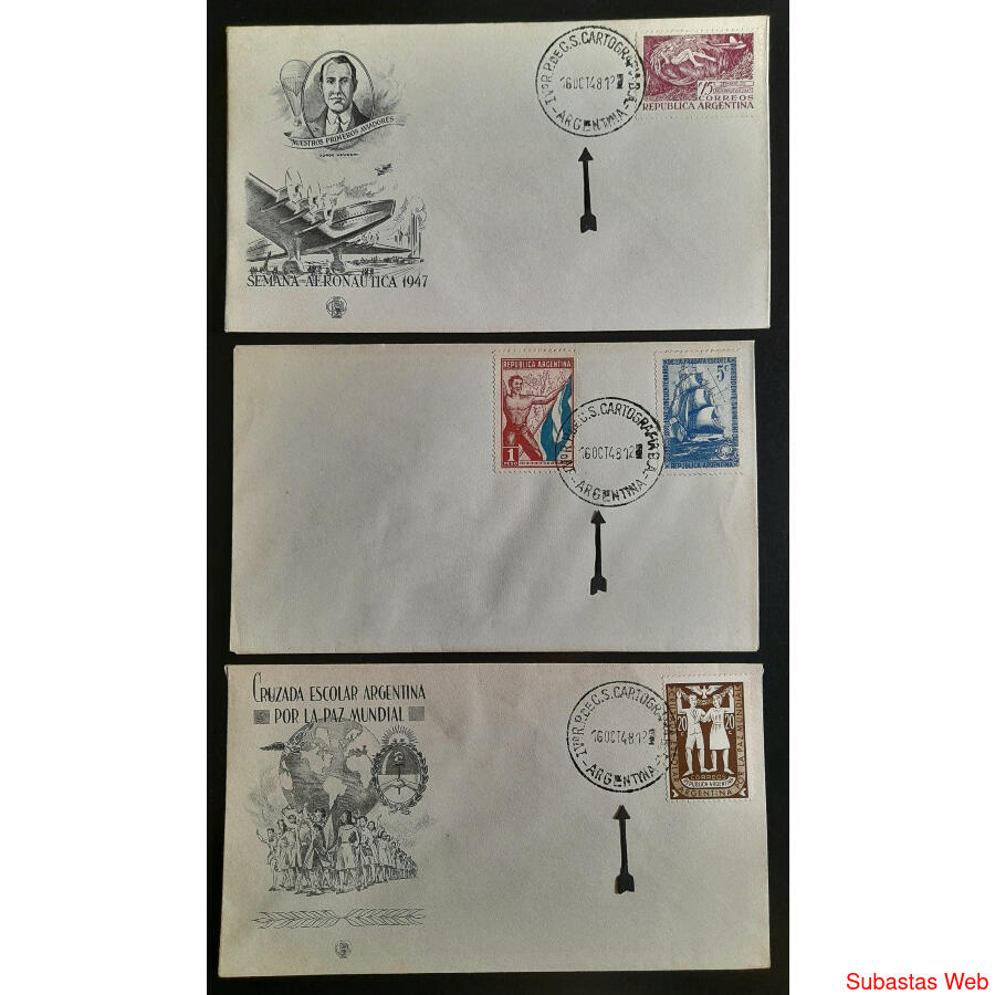 IV CONGRESO CARTOGRAFIÁ 3 VIEJOS y ESCASOS SOBRES ESPECIALES