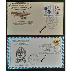 2 ITEMS EN HOMENAJE AL NOTABLE AVIADOR *PABLO TEODORO FELS*