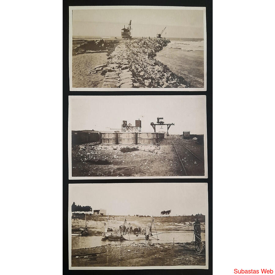 QUEQUEN ALUCINANTE LOTE DE 3 ANTIGUAS POSTALES. SÚPER LUJO!!