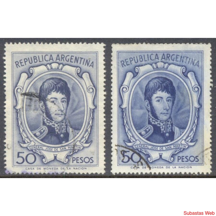 ARGENTINA GJ1317A. EN EL RARO PAPEL MATE IMPORTADO. U$ 35.00