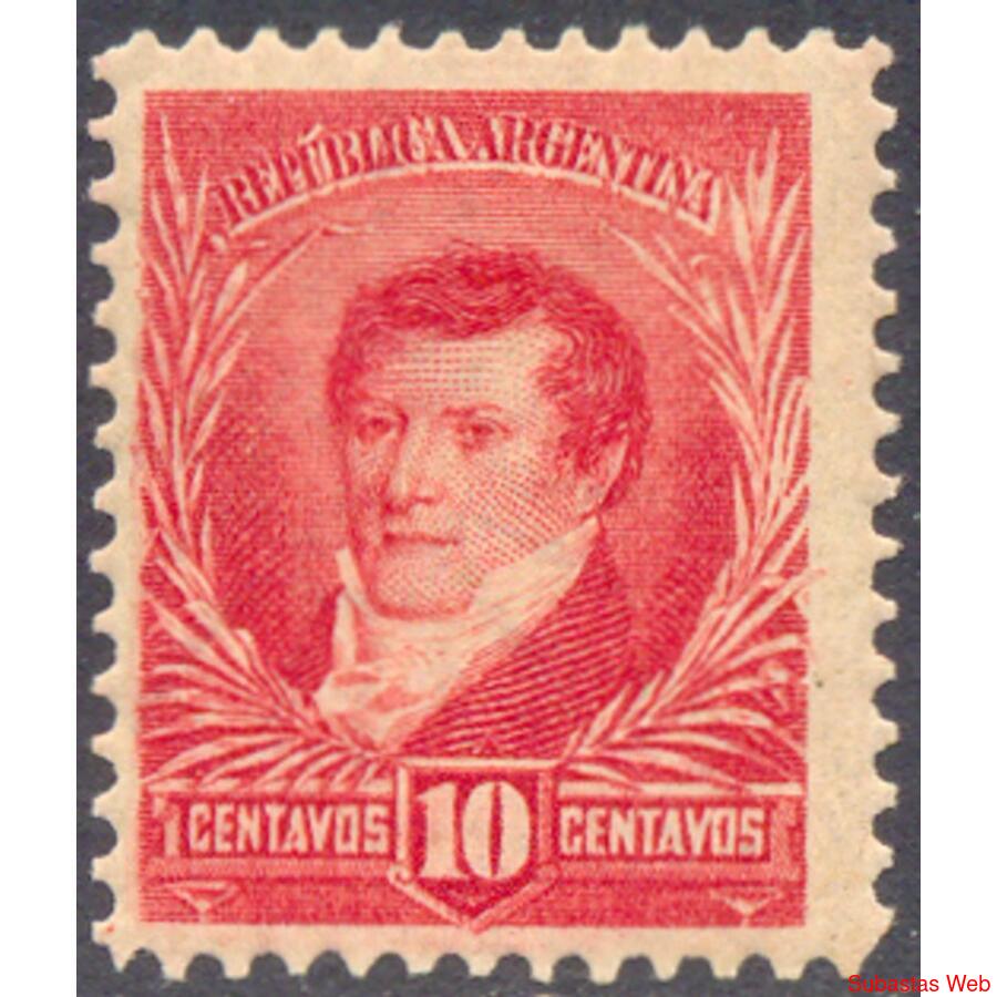 ARGENTINA GJ195 BELGRANO FIL SOL GRANDE. D. 12.1/4 U$19.00