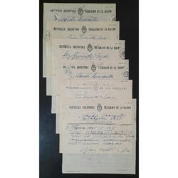 1950. 6 ANTIGUOS TELEGRAMAS COMUNES TRAFICO URBANO @2