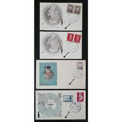1959 SOBRES y TARJETAS CON  MATASELLOS DE EVENTOS ANTÁRTICOS