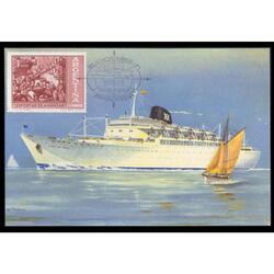 ESPAÑA SEVILLA TRANSATLÁNTICO CABO SAN ROQUE LUJOSA POSTAL!!