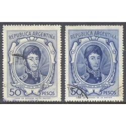 ARGENTINA GJ1317A. EN EL RARO PAPEL MATE IMPORTADO. U$ 35.00