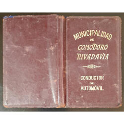ARGENTINA VIEJO CARNET DE CONDUCTOR DE COMODORO RIVADAVIA