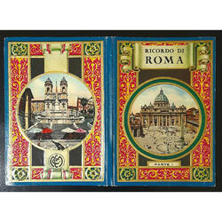 ITALIA ANTIGUO y LUJOSO LIBRILLO DE VISTAS POSTALES DE ROMA