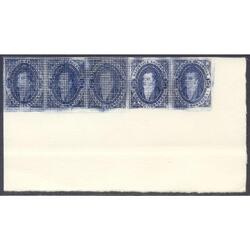 ARGENTINA GJ22 RIVADAVIA TIRA EH x 5 REIMPRESIÓN PALEY LUJO!