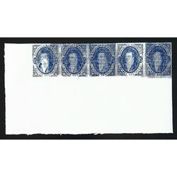 ARGENTINA GJ22 RIVADAVIA TIRA EH x 5 REIMPRESIÓN PALEY LUJO!