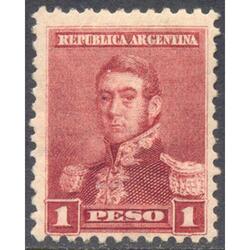 ARGENTINA GJ186 SAN MARTÍN FIL SOL GRANDE. D. 11.1/2 U$62.00