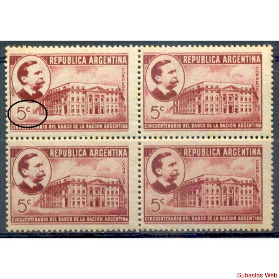 ARGENTINA GJ853c BANCO NACIÓN CUADRO VARIEDAD CATALOGADA $15