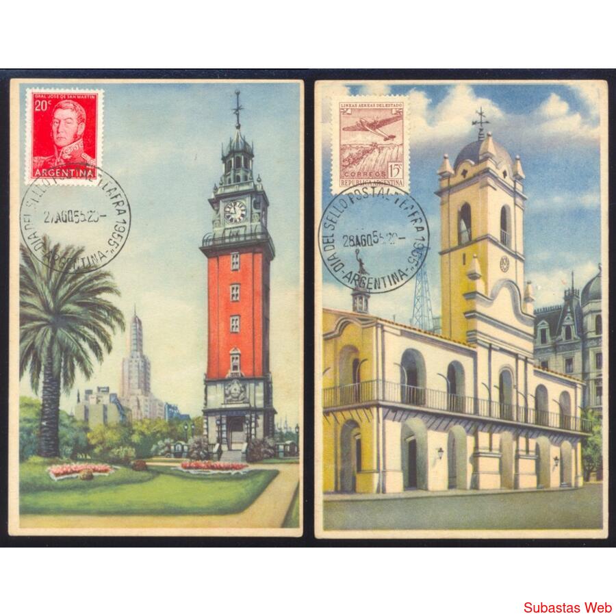 BUENOS AIRES 7 VIEJAS POSTALES CON IMPACTANTES VISTAS. VER!!