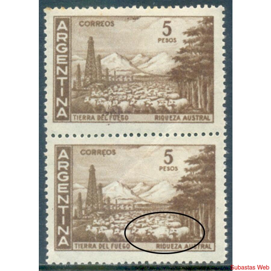 ARGENTINA GJ1140 PAREJA VARIEDAD KNEITSCHEL y KLASS. RAREZA!