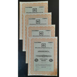 ARGENTINAS 4 ACCIONES AL PORTADOR DE LA FIRMA CLOROATLANTICA