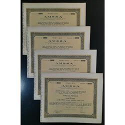 ARGENTINAS 4 ACCIONES AL PORTADOR *AMSSA ASOCIACIÓN MEDICA*