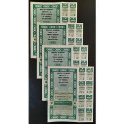 ARGENTINAS 4 ACCIONES AL PORTADOR DE AUTO UNIÓN - DKW. LUJO!