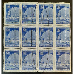 ARGENTINA GJ1046 BLOCK ESPECTACULAR VARIEDAD PAPEL ARRUGADO!