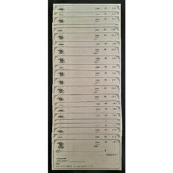 USA. LOTE DE 25 CHEQUES NUEVOS SIN USAR Y CONSECUTIVOS. LUJO