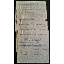 1952 ANTIGUOS TELEGRAMAS COLACIONADOS DE CESANTÍAS LABORALES